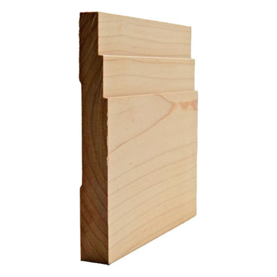 EWBB29 Contemporary Stepped Baseboard Unfinished in various hardwoods