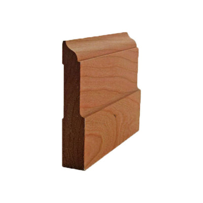 EWBB31 Colonial 3-3/4 inch tall unfinished hardwood baseboard moulding