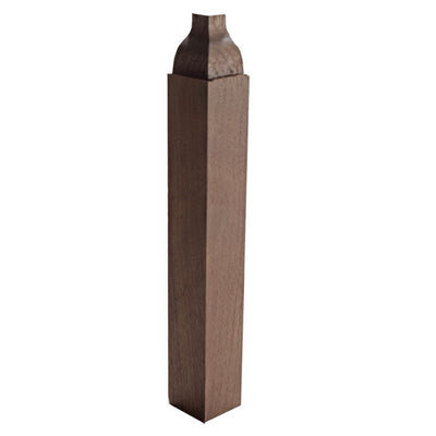 Unfinished solid hardwood inside corner block molding 7/8 inch square by 6-1/2 inches tall