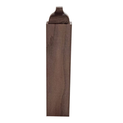 Unfinished hardwood baseboard middle block molding in various wood types