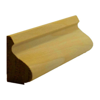 EWBC14 Colonial unfinished base cap molding in various hardwoods