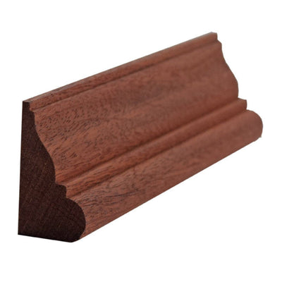 EWBC28 Colonial unfinished solid hardwood base cap moulding in various wood types