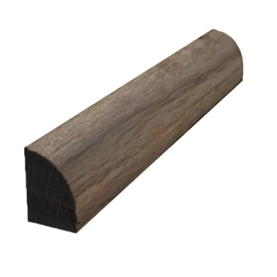 Unfinished solid hardwood baseboard shoe molding 3/4 inch tall by 1/2 inch thick