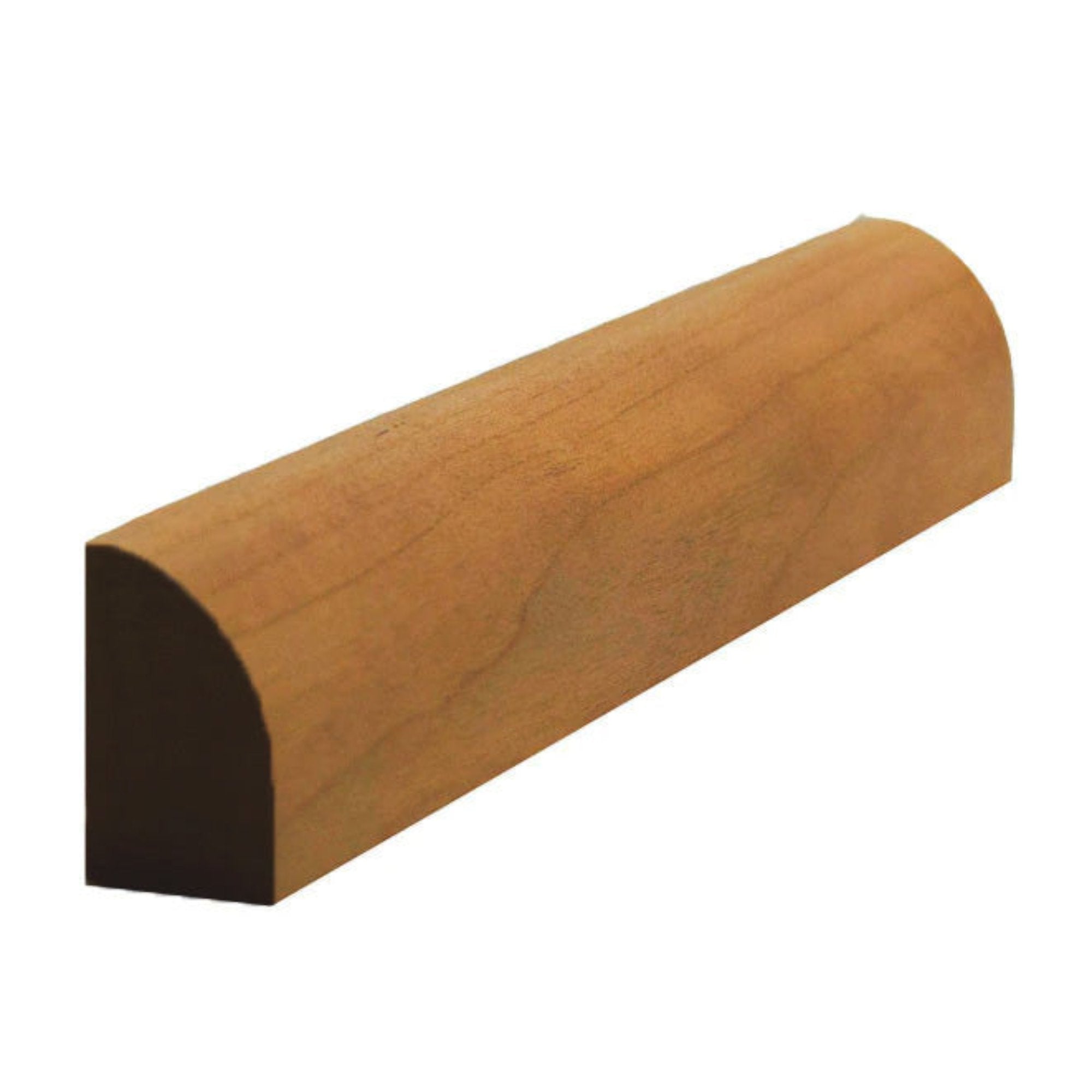 Unfinished solid hardwood baseboard shoe molding 3/4 inch tall by 1/2 inch thick