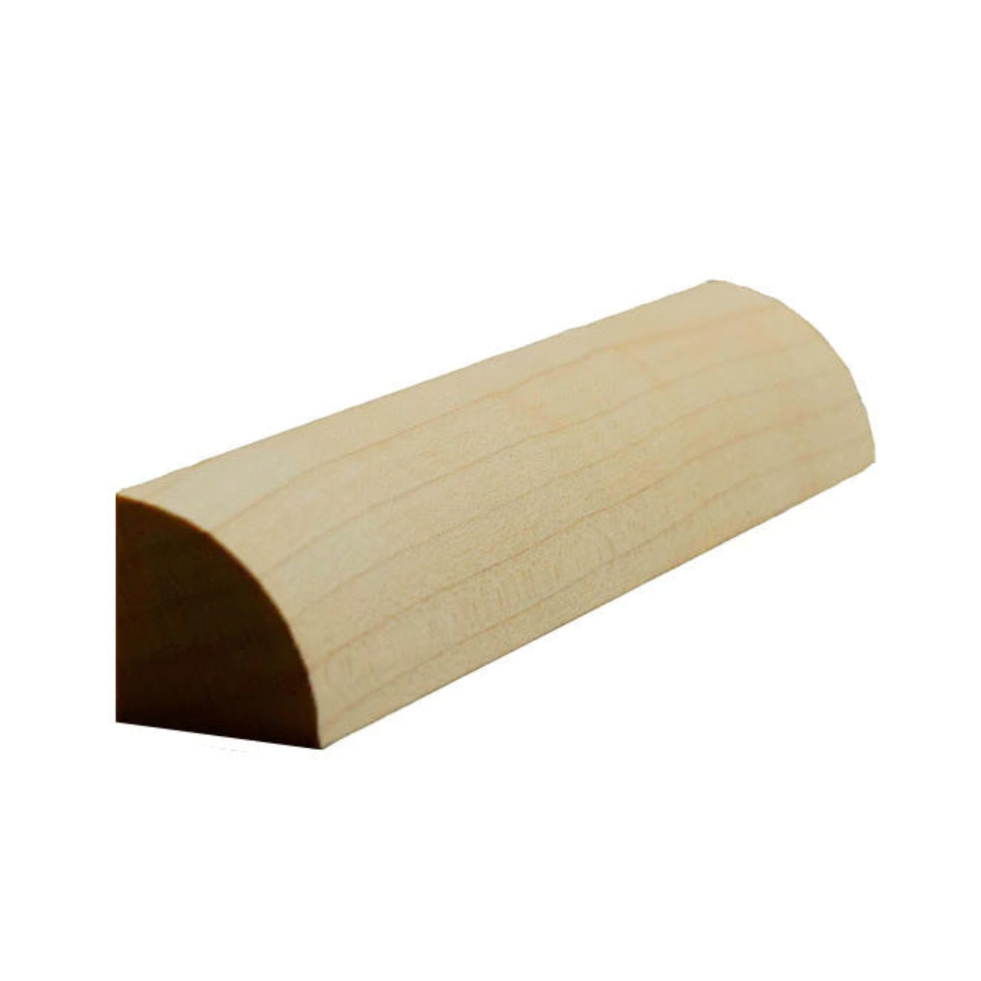 Unfinished 3/4 inch by 3/4 inch solid hardwood baseboard shoe molding