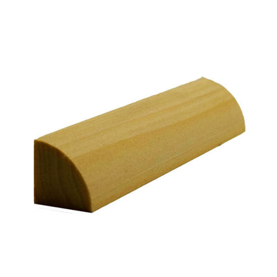 Unfinished 3/4 inch by 3/4 inch solid hardwood baseboard shoe molding