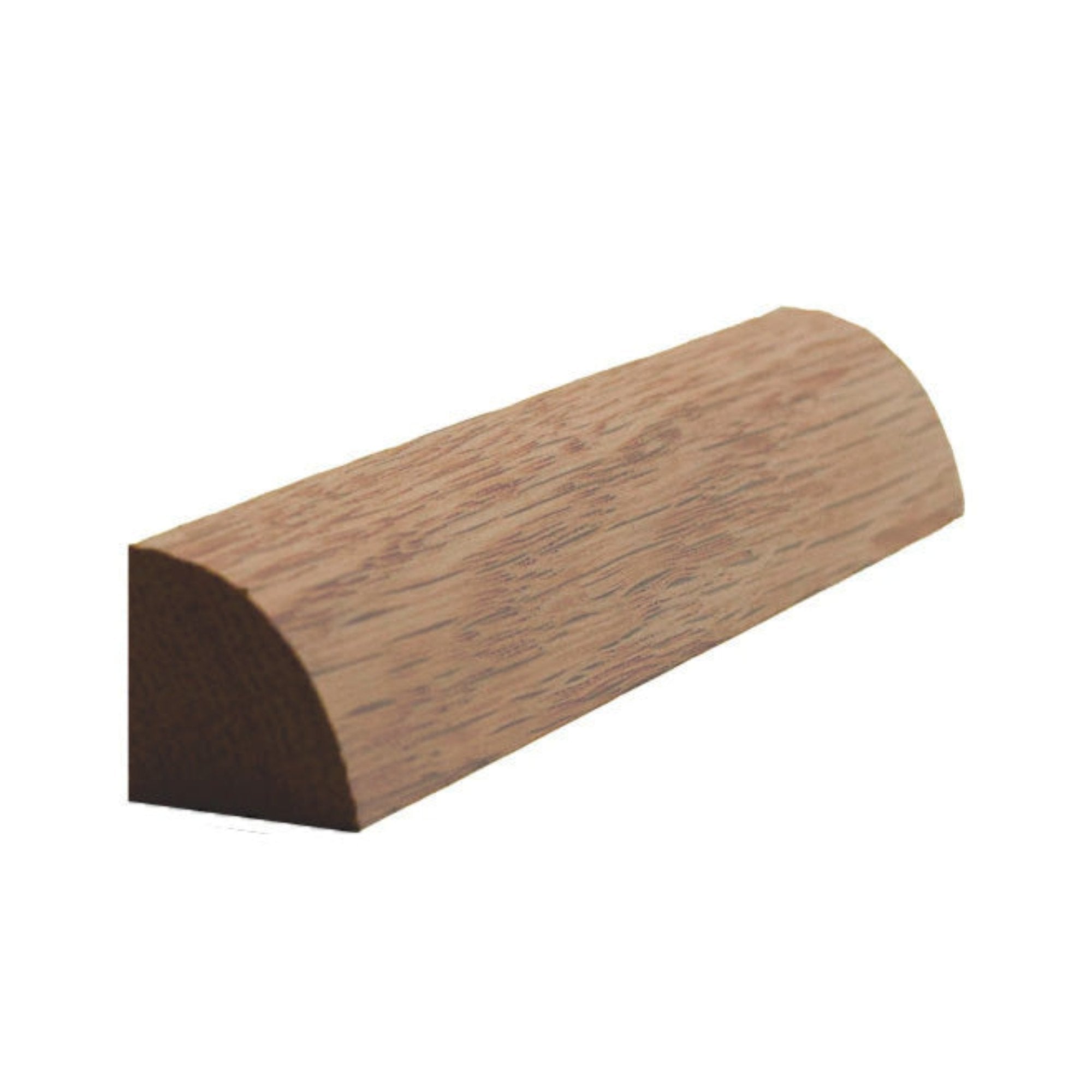 Unfinished 3/4 inch by 3/4 inch solid hardwood baseboard shoe molding