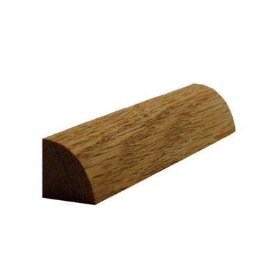 Unfinished 3/4 inch by 3/4 inch solid hardwood baseboard shoe molding