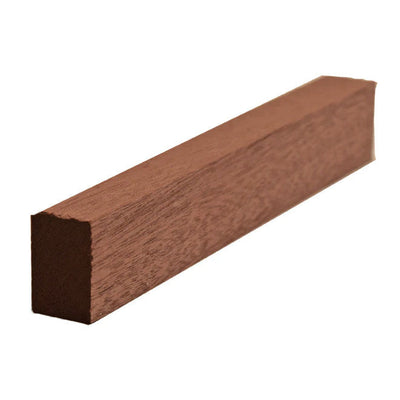Unfinished solid hardwood baseboard shoe molding 3/4 inch tall by 1/2 inch thick