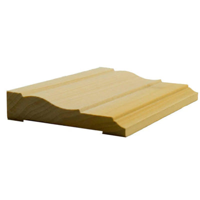 EWCA12 Colonial Casing 3-1/2 inch wide by 3/4 inch thick unfinished hardwood moulding in various wood species
