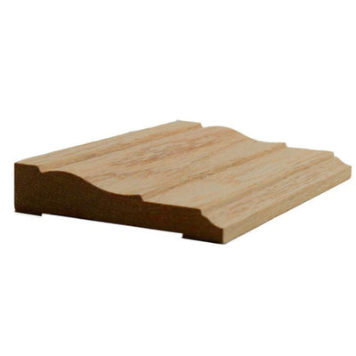 EWCA12 Colonial Casing 3-1/2 inch wide by 3/4 inch thick unfinished hardwood moulding in various wood species