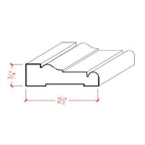 EWCA16 Colonial Casing unfinished hardwood moulding for door and window trim