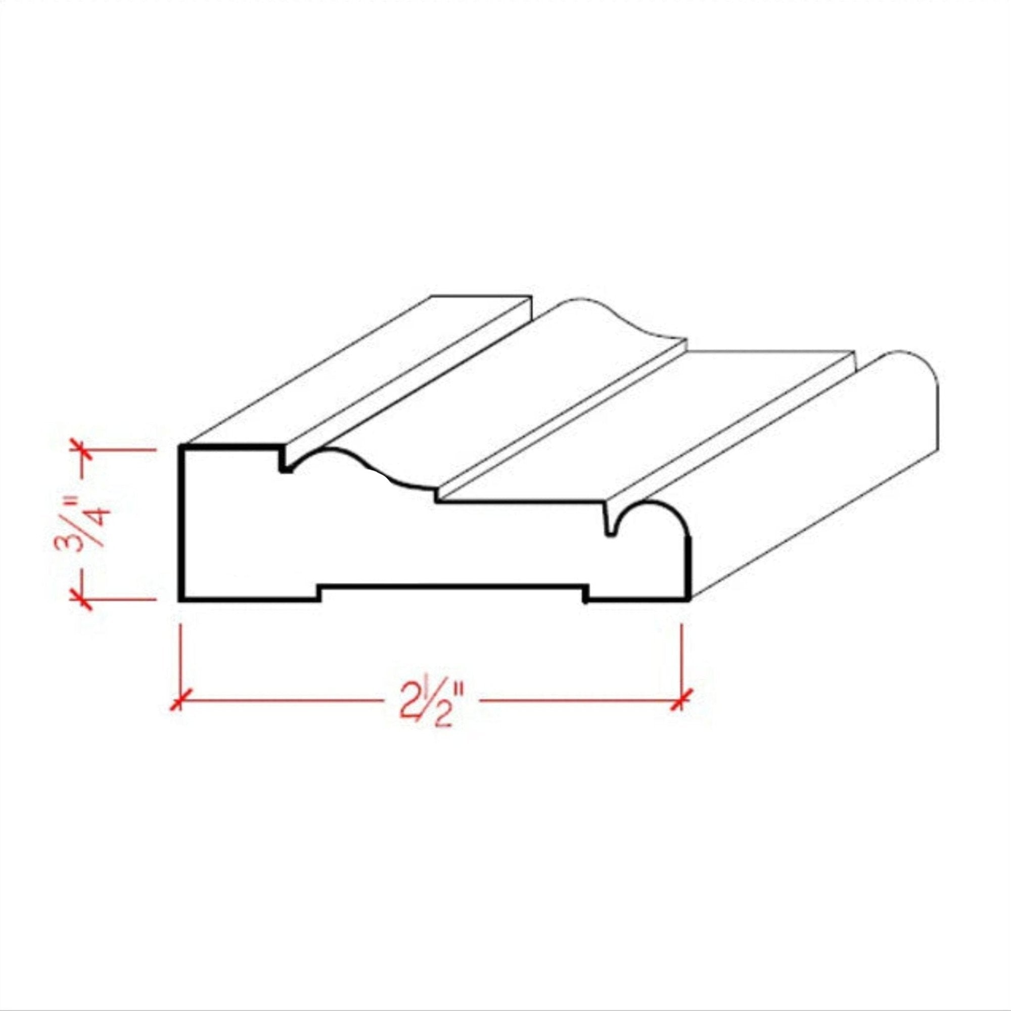 EWCA16 Colonial Casing unfinished hardwood moulding for door and window trim