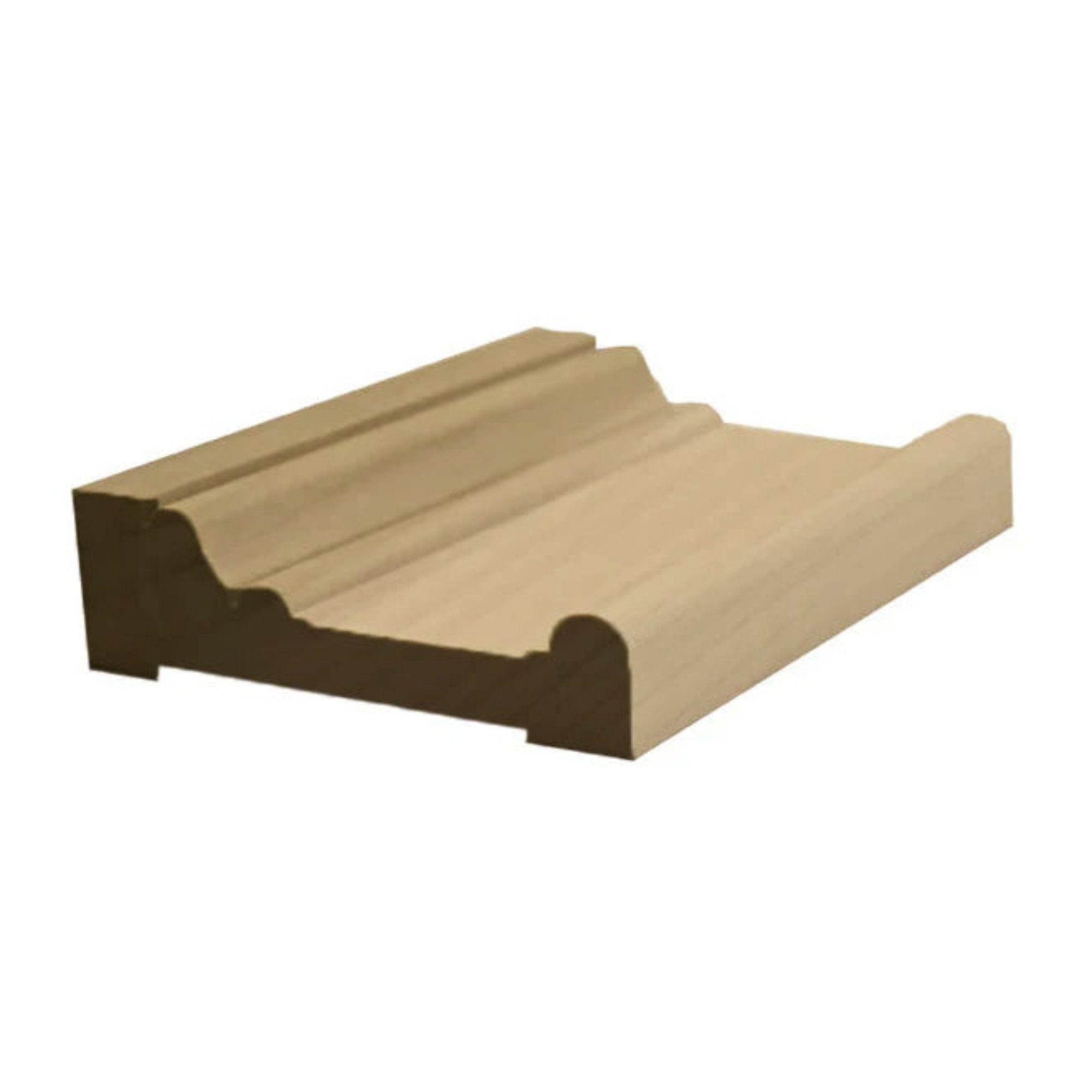 EWCA19 Windsor Casing 3-3/4 inch wide by 1 inch thick unfinished Poplar hardwood moulding
