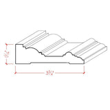 EWCA22 Traditional Poplar Hardwood Door and Window Casing Moulding