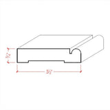 EWCA30 Beaded Casing unfinished hardwood door and window trim moulding