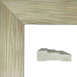 EWCA34 Contemporary 2-1/2 inch wide x 3/4 inch thick stepped hardwood door and window casing unfinished trim
