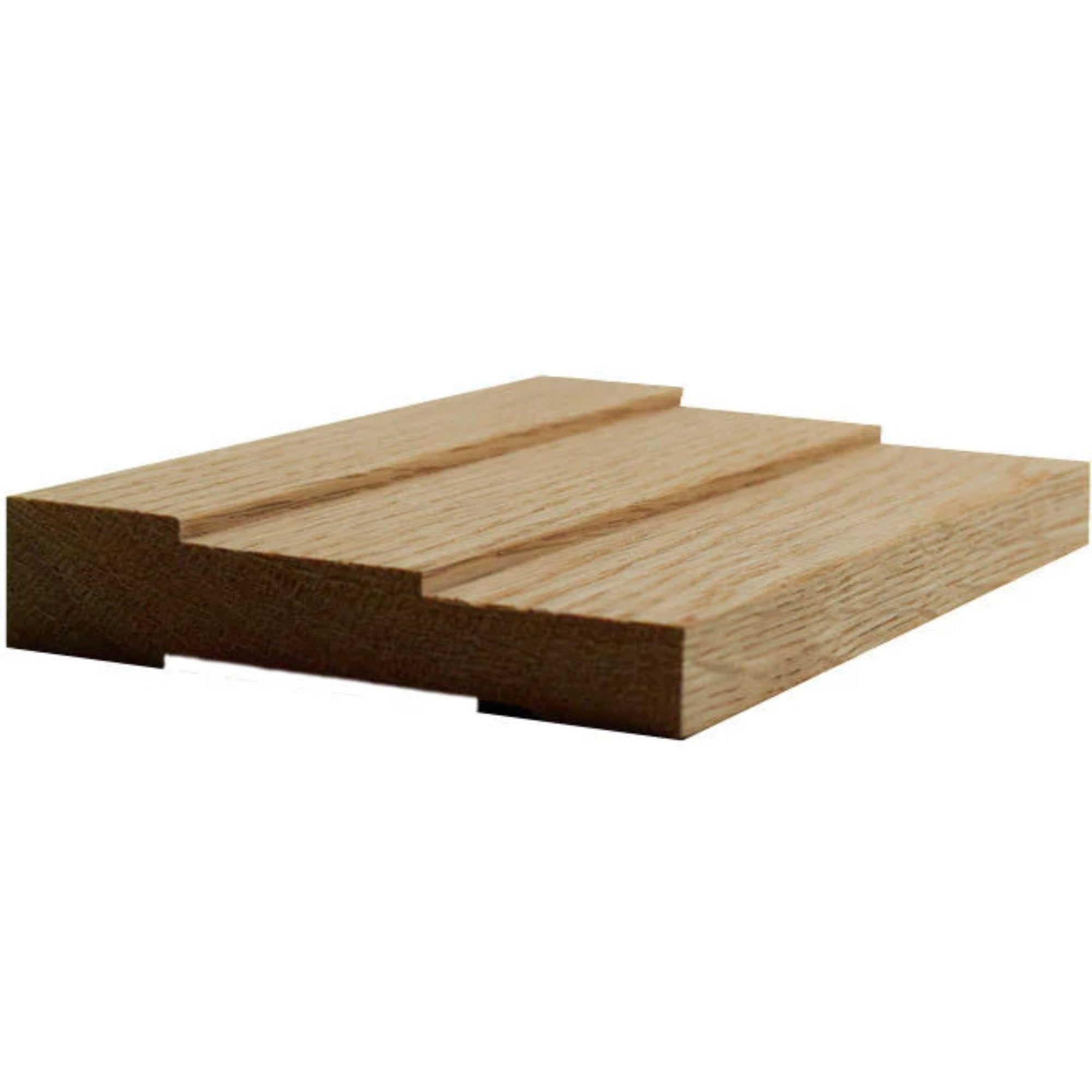 EWCA35 Contemporary 3-1/2 inch wide stepped hardwood casing moulding in various wood types