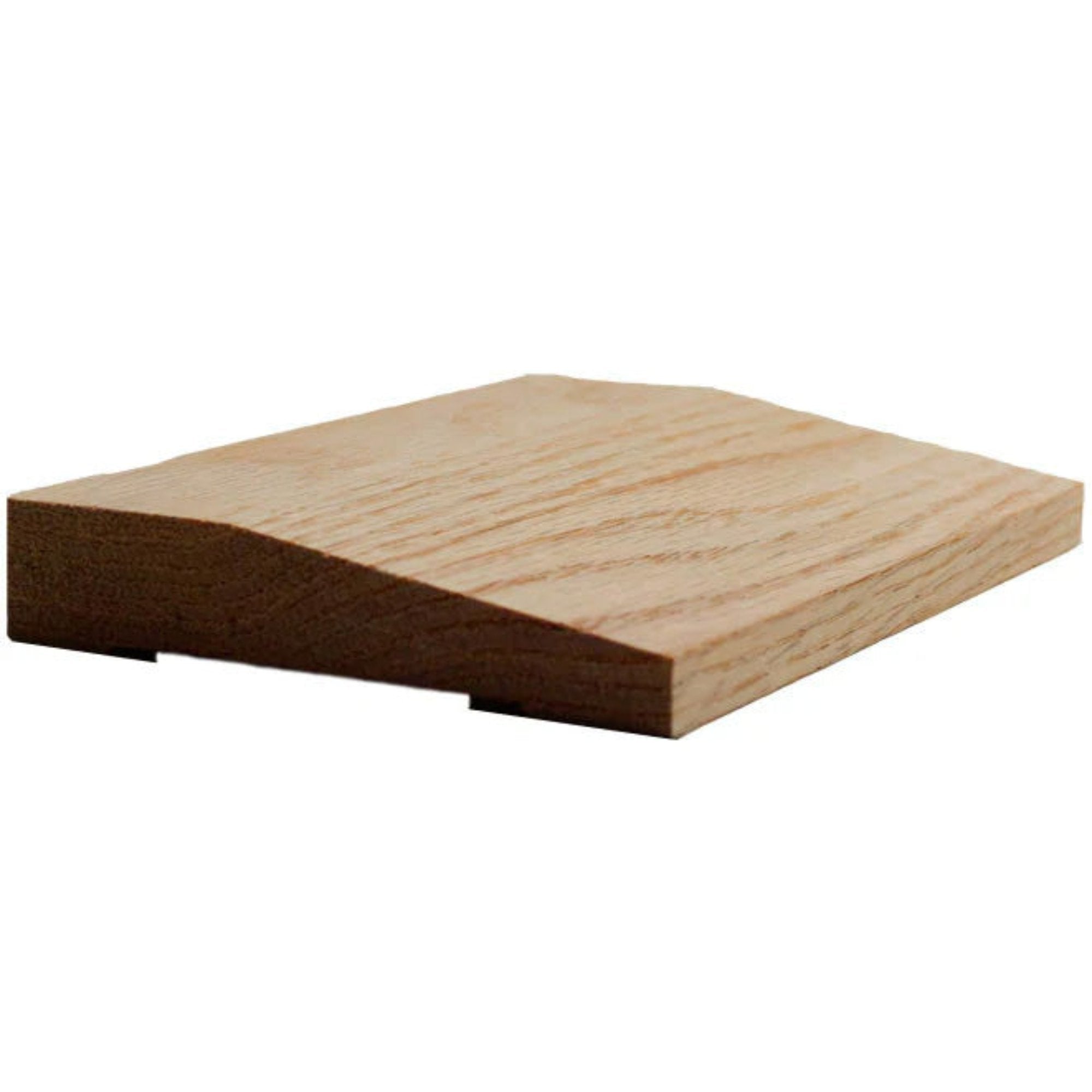 EWCA42 Contemporary 3-1/2 inch wide by 3/4 inch thick beveled hardwood casing trim in various wood species