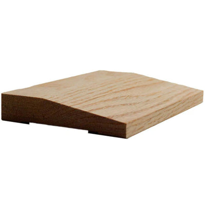 EWCA42 Contemporary 3-1/2 inch wide by 3/4 inch thick beveled hardwood casing trim in various wood species
