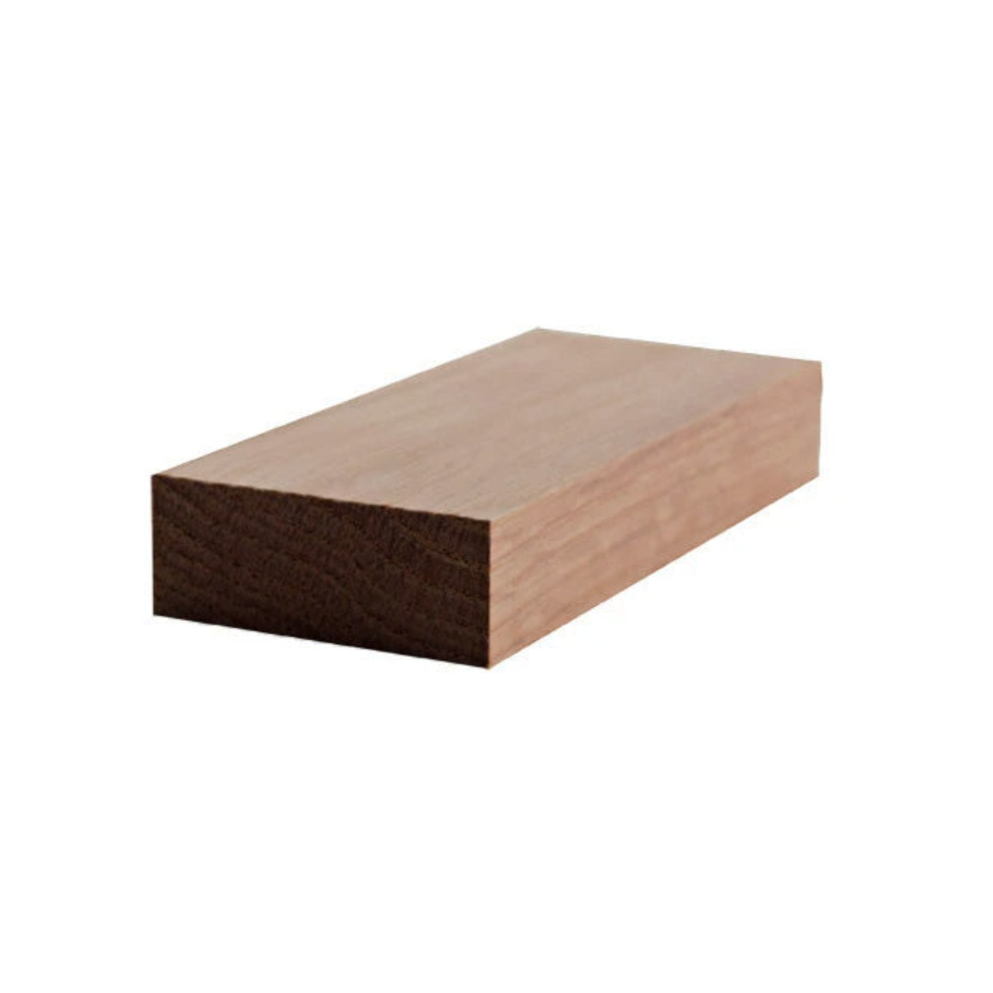 EWCA51 Square Casing 2 inch wide x 3/4 inch thick unfinished hardwood moulding trim in various wood species