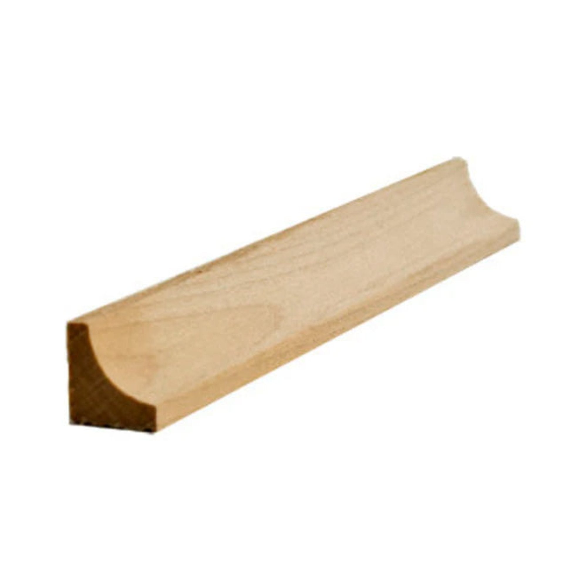 EWCC11 unfinished 1/2 inch by 1/2 inch solid hardwood cove molding trim