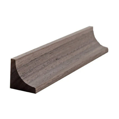 Unfinished 3/4 inch by 3/4 inch solid hardwood cove molding trim