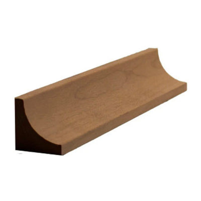 Unfinished 3/4 inch by 3/4 inch solid hardwood cove molding trim