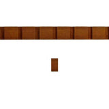 EWCD91 unfinished hardwood dentil moulding showing saw tooth profile