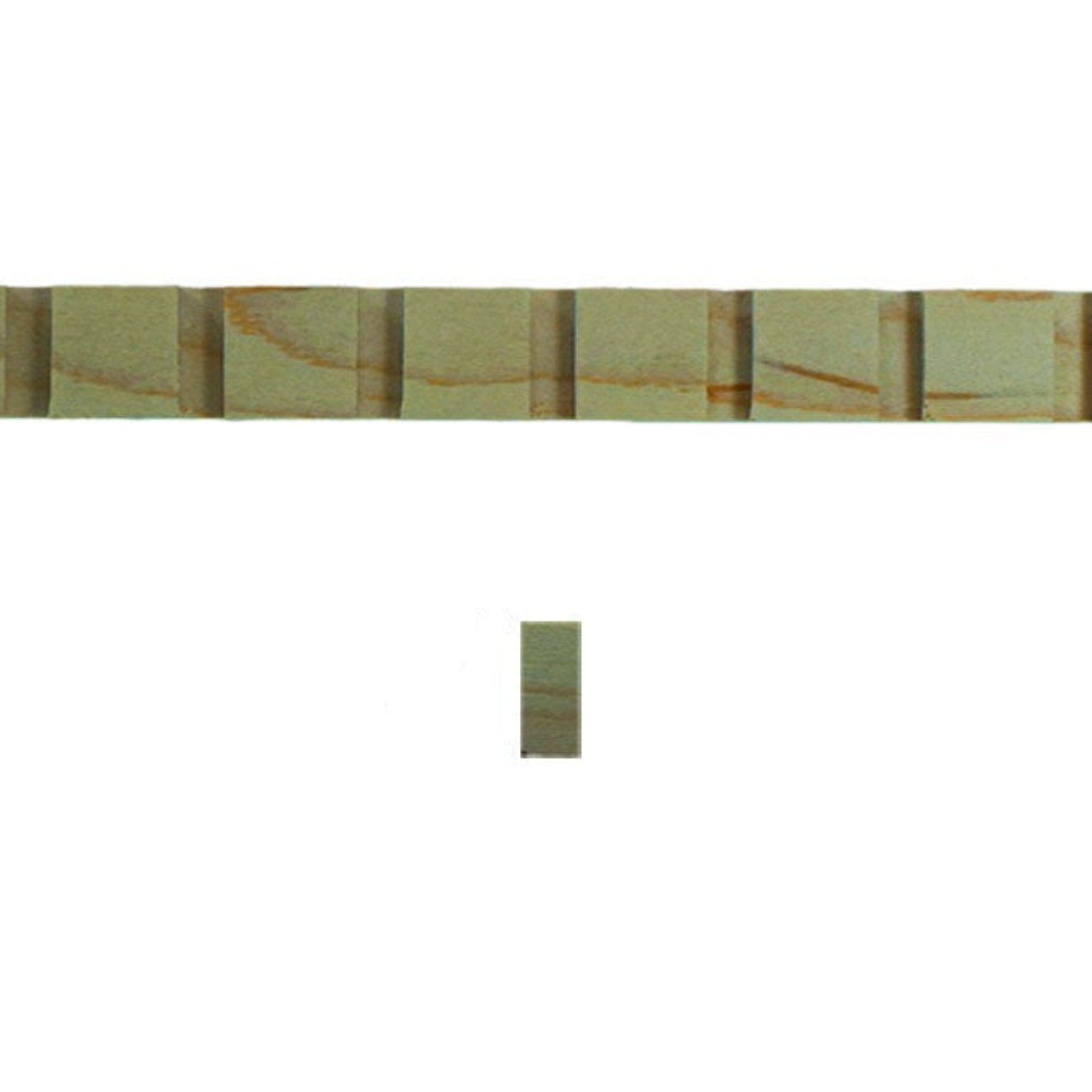 EWCD91 unfinished hardwood dentil moulding showing saw tooth profile