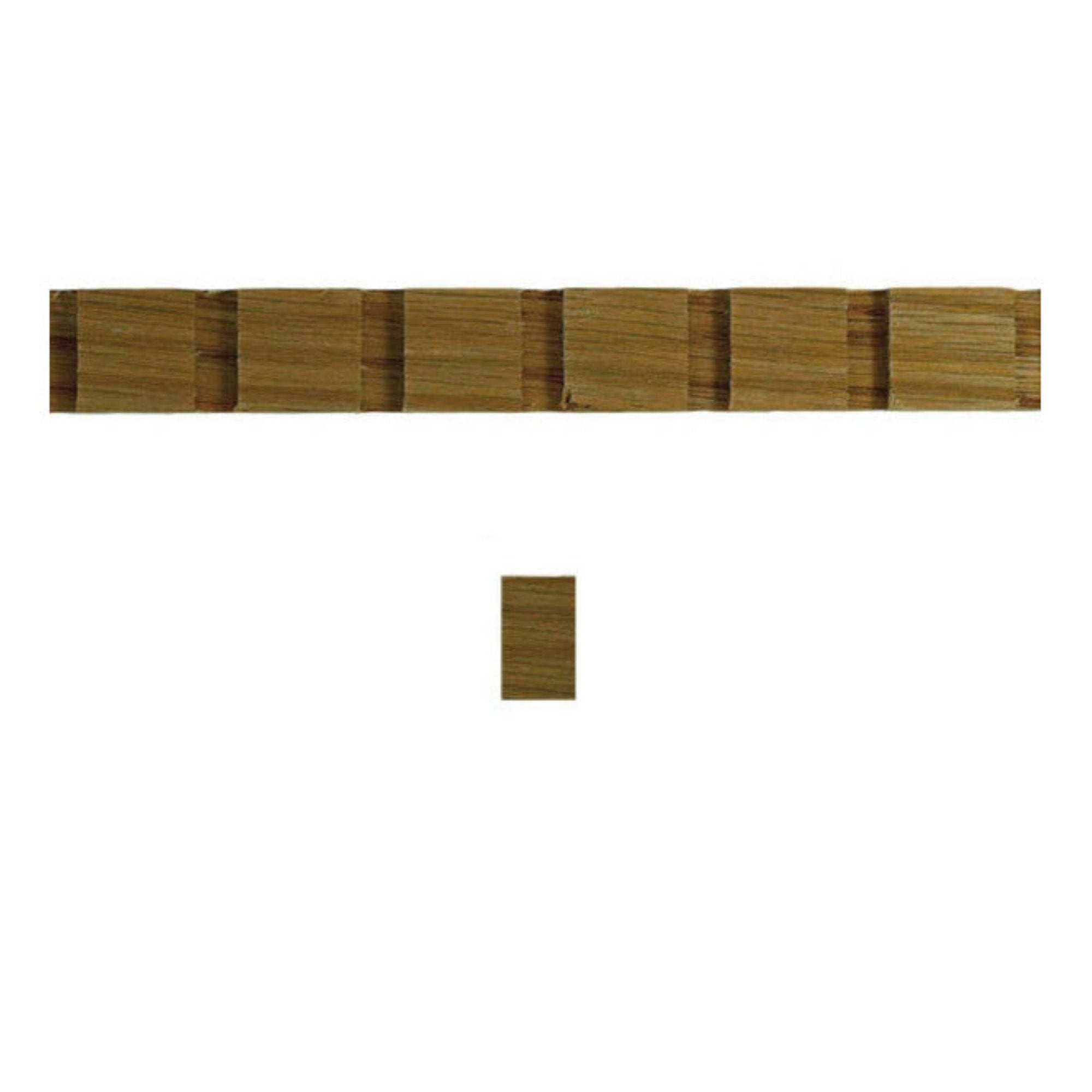 EWCD91 unfinished hardwood dentil moulding showing saw tooth profile