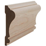 EWCH11 Colonial Chair Rail solid hardwood trim moulding unfinished