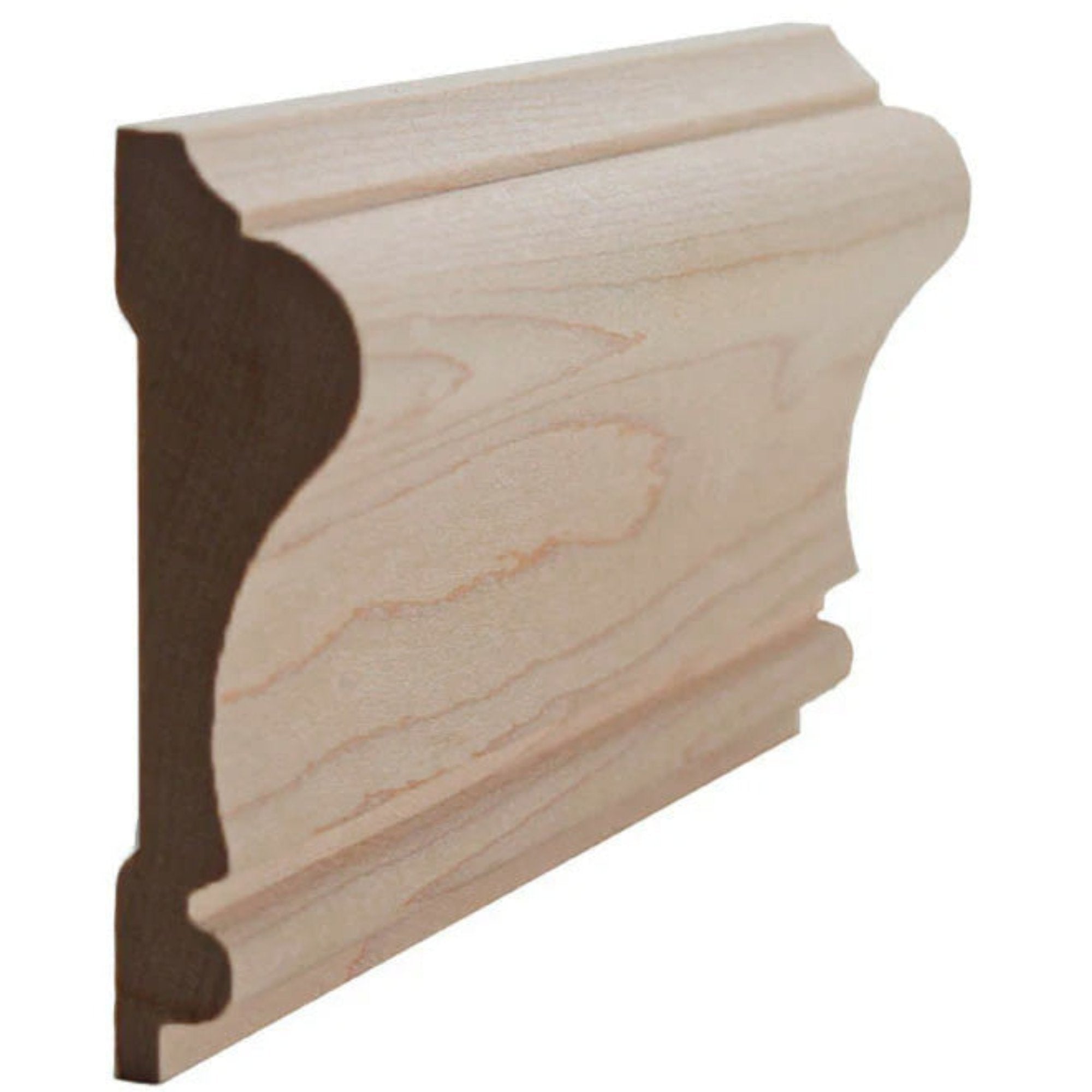 EWCH11 Colonial Chair Rail solid hardwood trim moulding unfinished