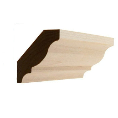 EWCR11 Colonial Crown Moulding unfinished solid hardwood trim