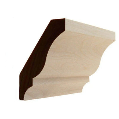 EWCR12 Colonial Crown Moulding unfinished hardwood profile