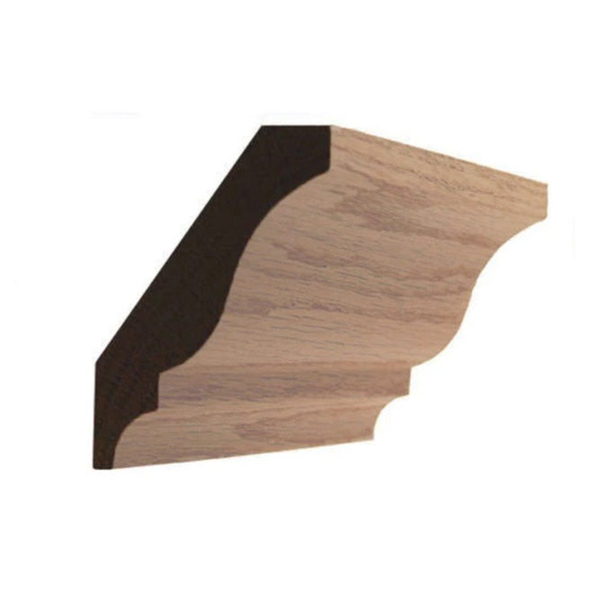 EWCR12 Colonial Crown Moulding unfinished hardwood profile