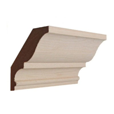 EWCR17 unfinished solid hardwood crown molding, 2-1/2 inch high by 2 inch deep