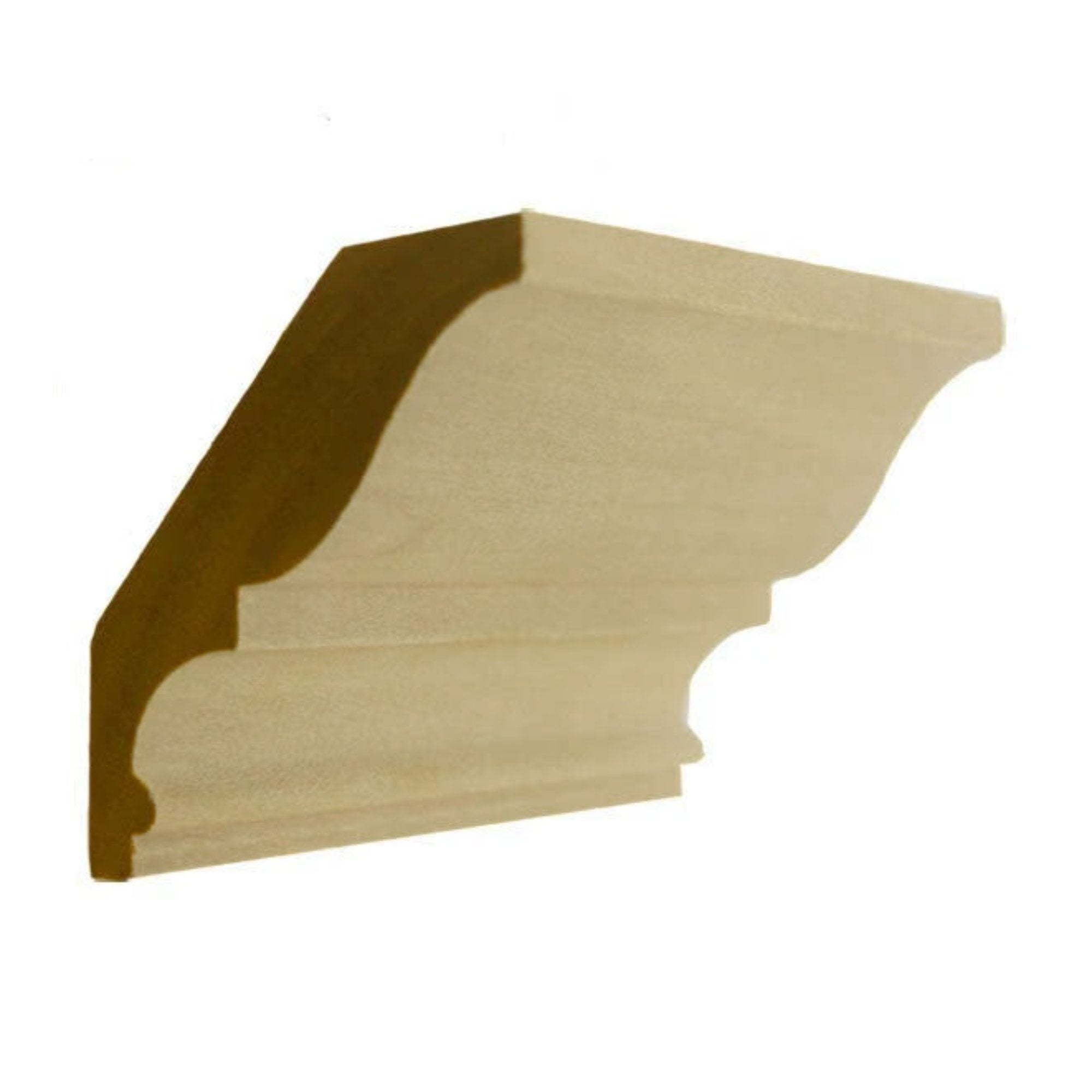 EWCR17 unfinished solid hardwood crown molding, 2-1/2 inch high by 2 inch deep
