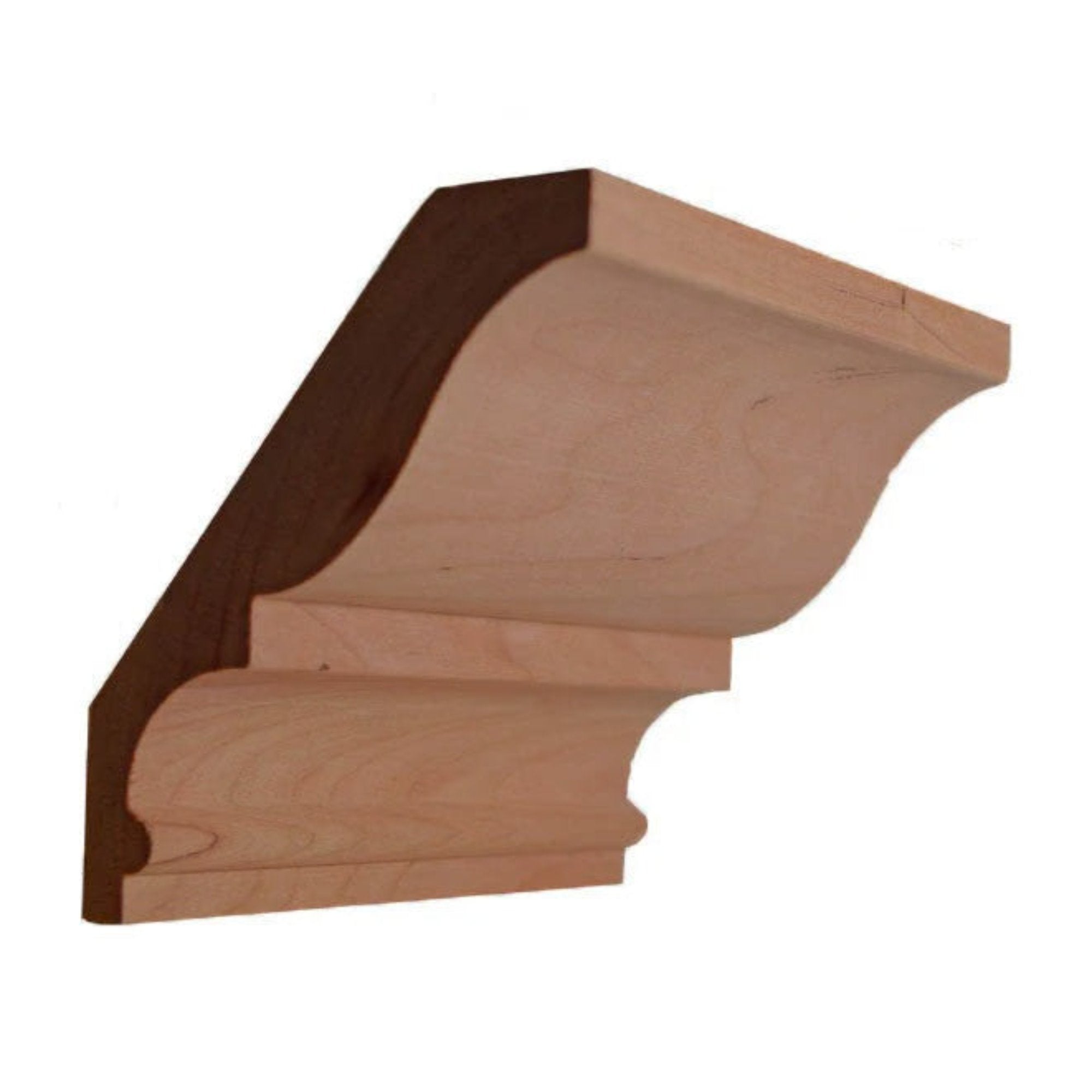 EWCR18 unfinished hardwood crown molding showing traditional profile