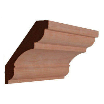 EWCR20 unfinished solid hardwood crown molding 3/4 inch thick by 3-5/8 inch wide