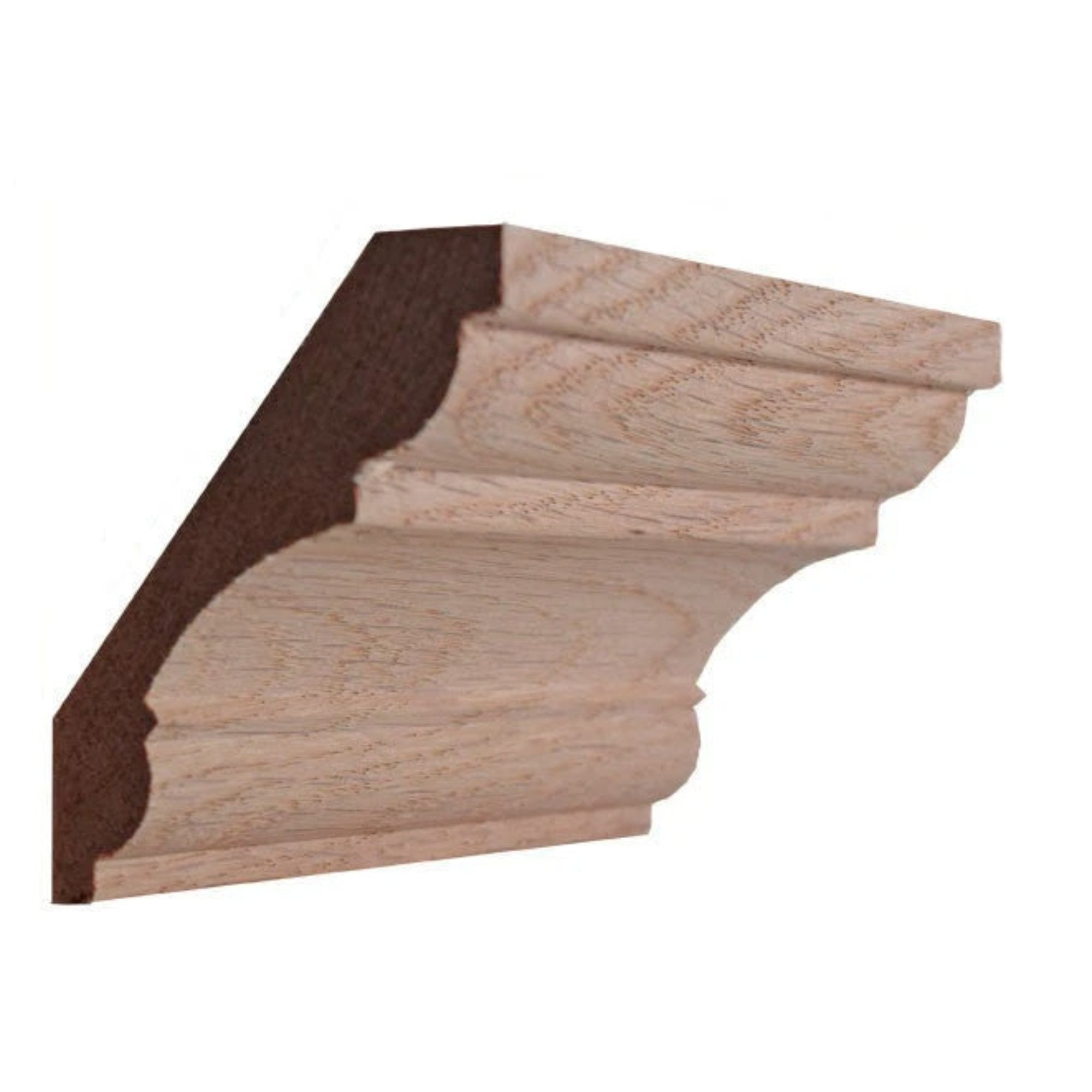 EWCR20 unfinished solid hardwood crown molding 3/4 inch thick by 3-5/8 inch wide