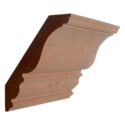 EWCR27 unfinished hardwood crown molding showing traditional profile
