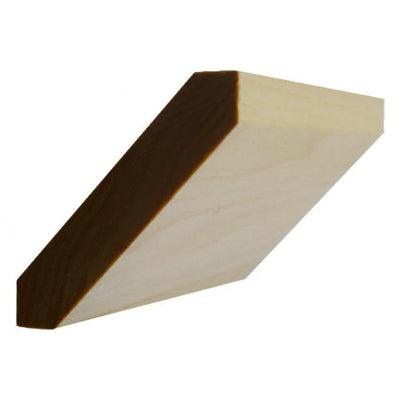 EWCR38 unfinished solid hardwood crown molding, shaker style