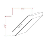 EWCR38 unfinished solid hardwood crown molding, shaker style