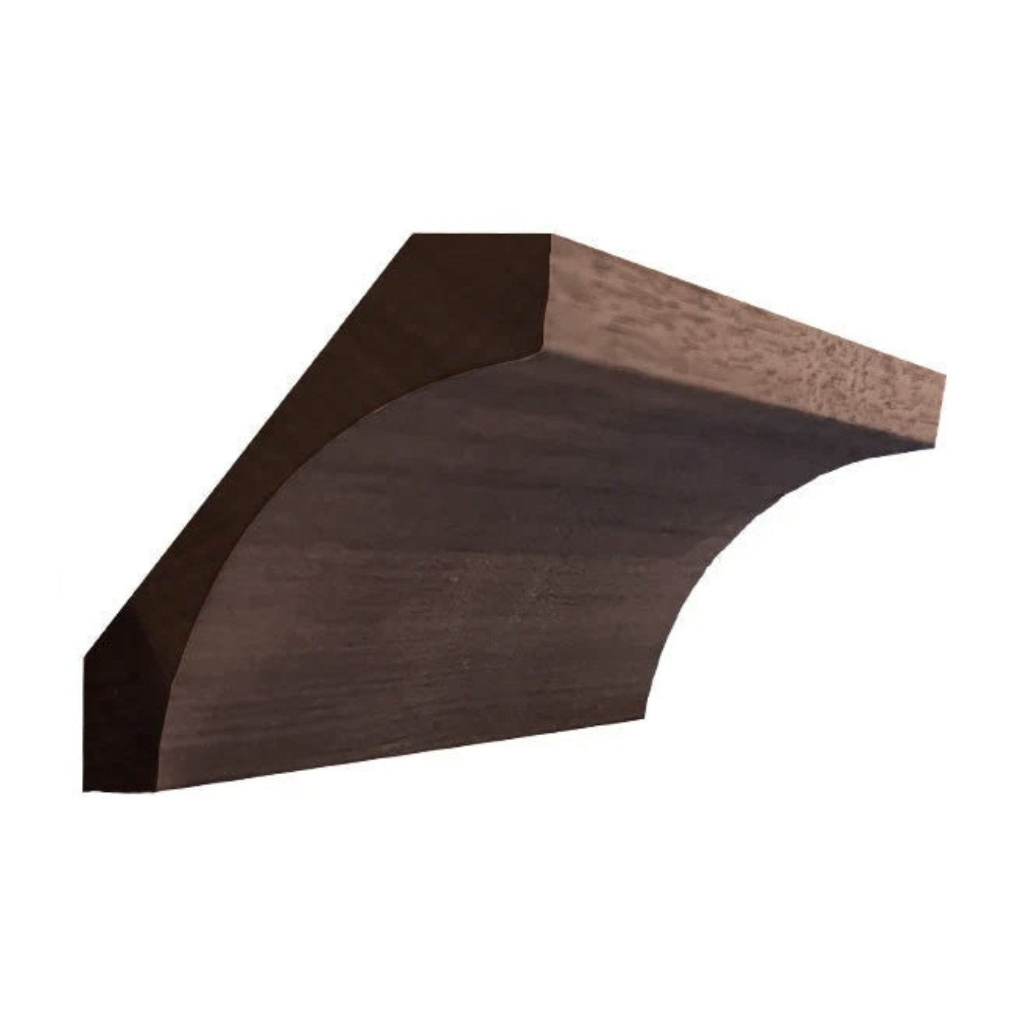 EWCR40 Cove Crown unfinished solid hardwood molding showing profile and wood grain