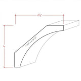EWCR41 Cove Crown unfinished solid hardwood molding by NewMouldings