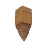 EWCR61 unfinished hardwood crown inside corner block in various wood types