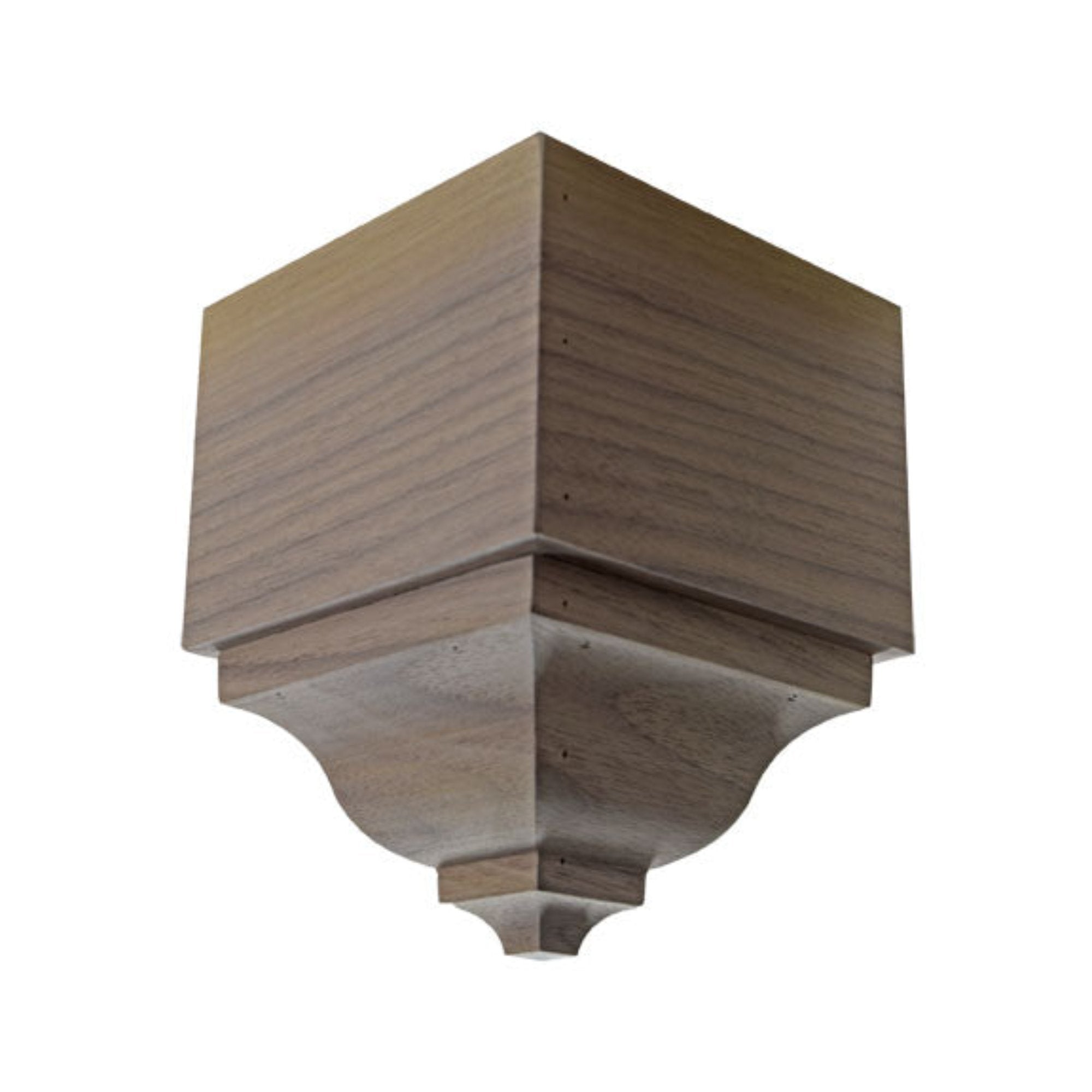 EWCR63 Crown Outside Corner Block unfinished solid hardwood molding