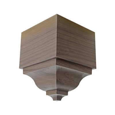 EWCR63 Crown Outside Corner Block unfinished solid hardwood molding