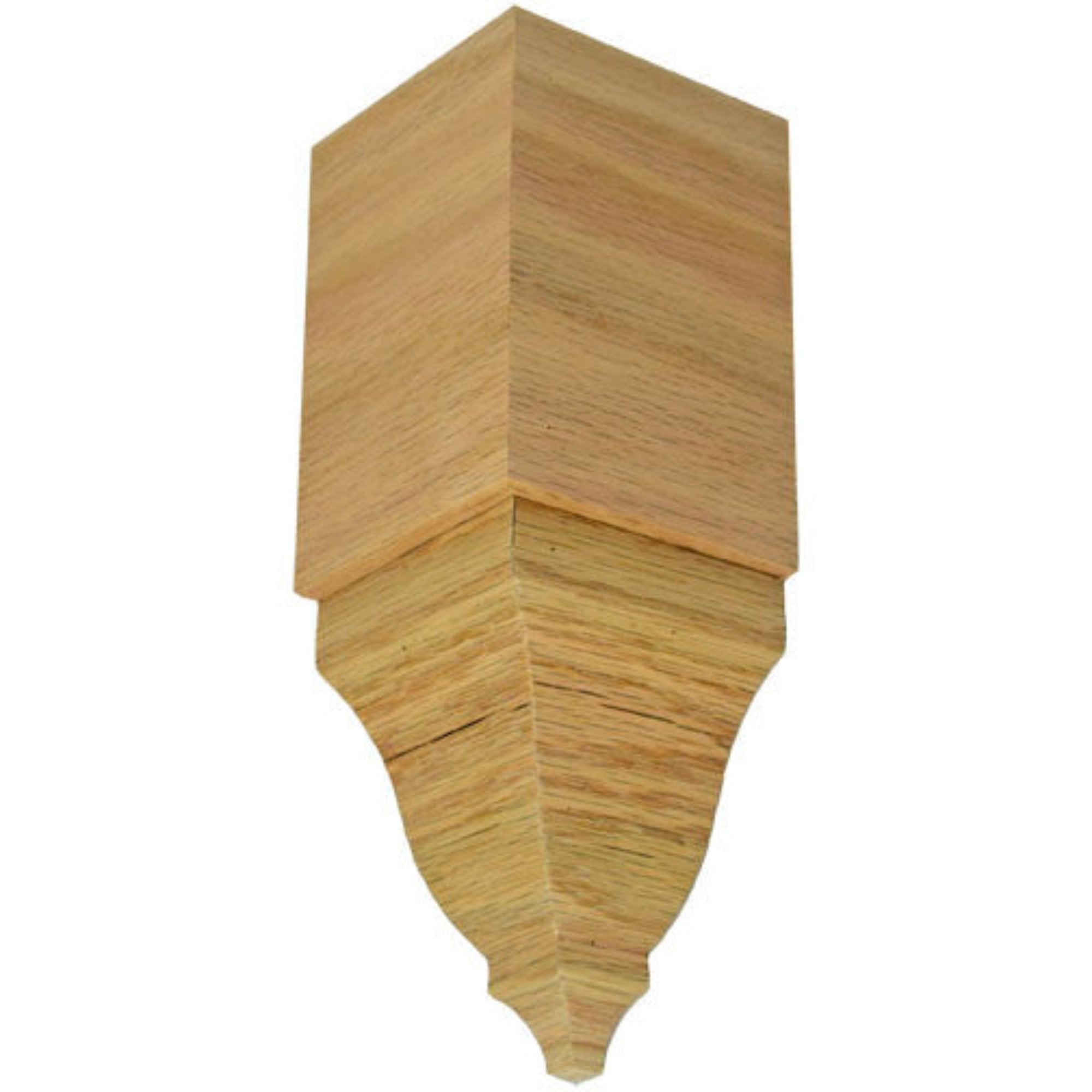 EWCR81 Crown Inside Corner Block unfinished solid hardwood in various wood types